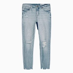 NEW Cosmic Blue Love Adrianne Boyfriend Capri Jeans Blue Size 30